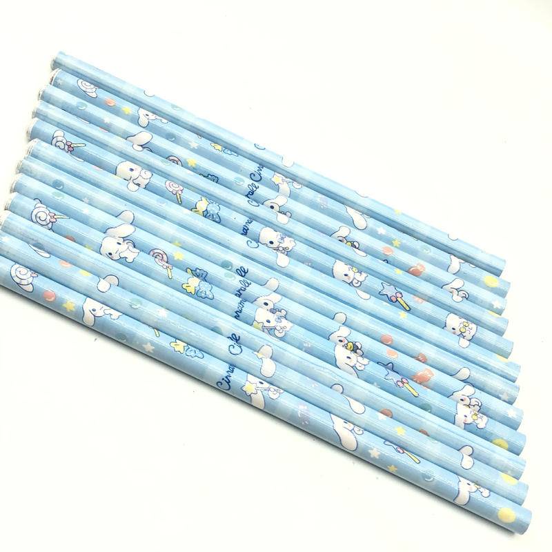 Set 5 Bút Chì Gỗ Sanrio Họa Tiết Graffiti HB Graphite Dành Cho Học Sinh