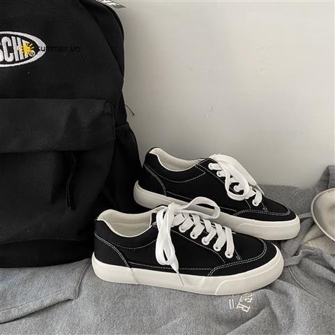 Giày Thể Thao Canvas Cổ Thấp Thời Trang Nữ