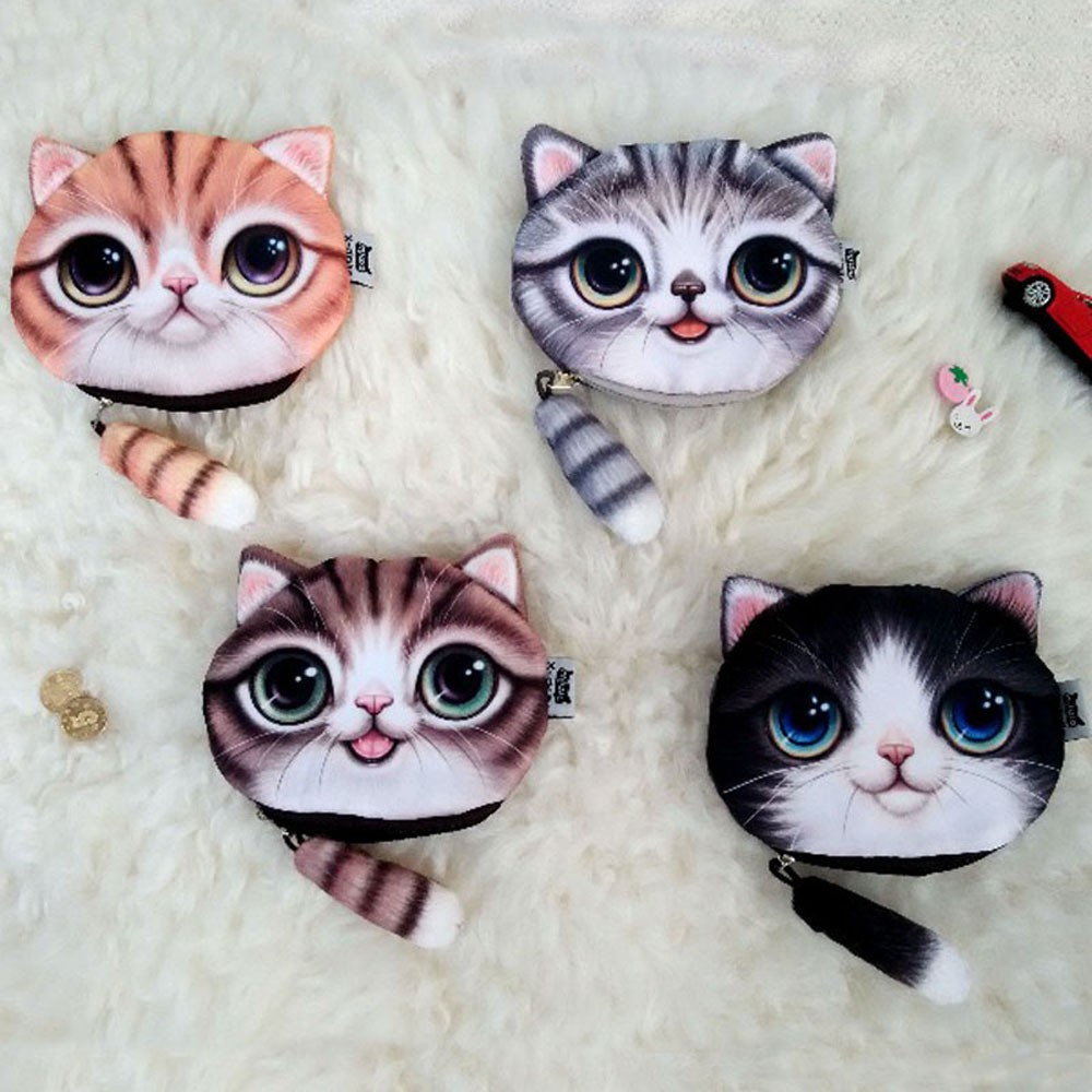 Ví Tiền Xu Khóa Kéo Dễ Thương