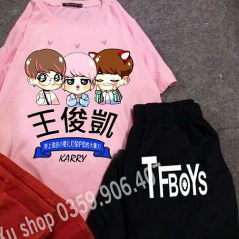 - Áo TFBOYS Kèm Quần Giá Rẻ in miến phí theo yêu cầu
