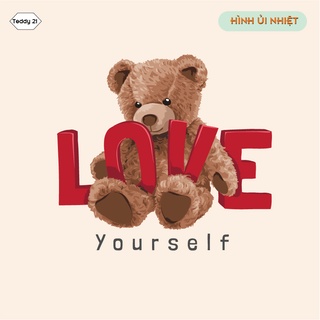 Hình ủi áo - decal ủi áo hình Gấu Teddy Love (21)