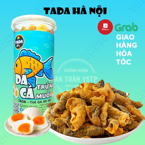 Da Cá Trứng Muối 200G TADA, Loại 1 Vừa Ngon Vừa Rẻ, Đồ ăn Vặt Hà Nội