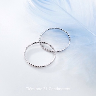 Nhẫn bạc Harsh Line Nhẫn bạc Tiệm bạc 21Centimeters