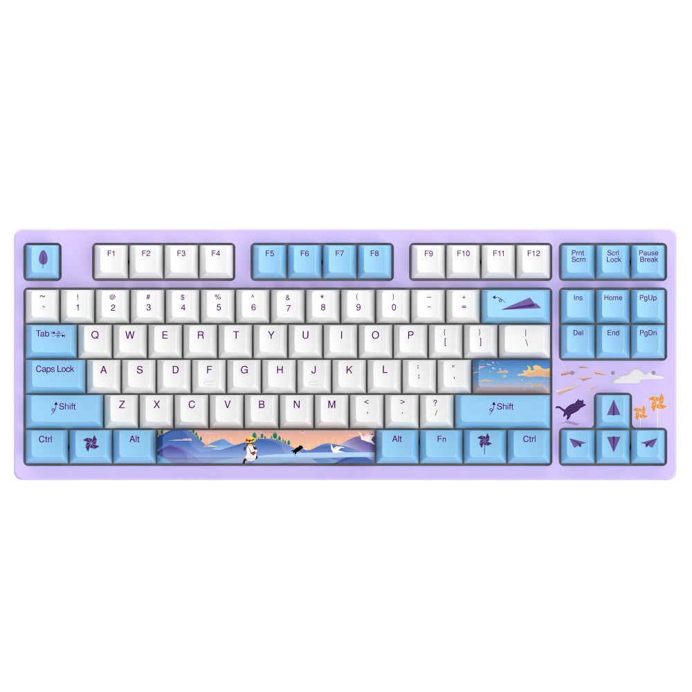 Bàn phím cơ DAREU A87 CHILDHOOD (PBT, CHERRY Brown/ Red switch) - Hàng chính hãng