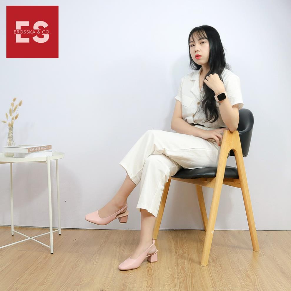 🕹 Carl & Ane - Giày cao gót quai mảnh cao 5cm màu hồng - EL016