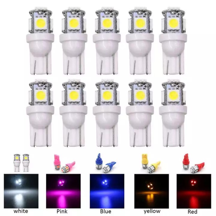 Đèn Led T10 Siêu Sáng Với 5SMD 5050 Lắp Đèn Nội Thất Ô Tô, Đèn Xi Nhan, Sương Mù Cao Cấp