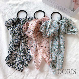 Cột tóc nơ Vải Hoa dễ thương - DORIS HOUSE
