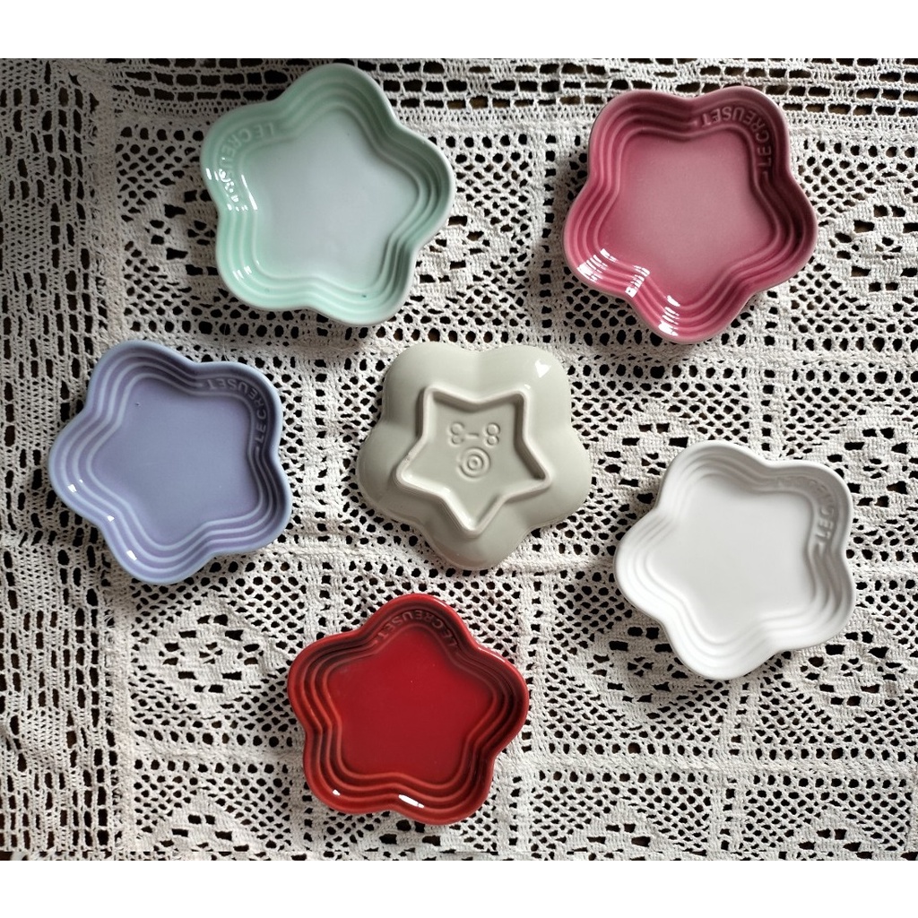 Bộ đĩa Le Creuset mini 11cm dùng trang trí decor nhà bếp bàn ăn, đựng khai vị, gia vị, hoa quả