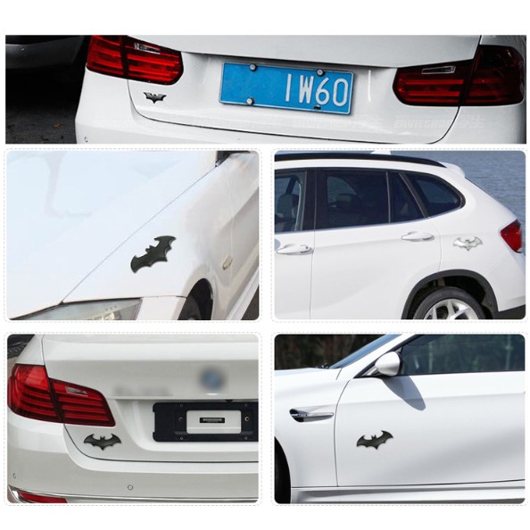3D metal car stickers personalized bat car standard scratch modified body stickers tail label car supplies