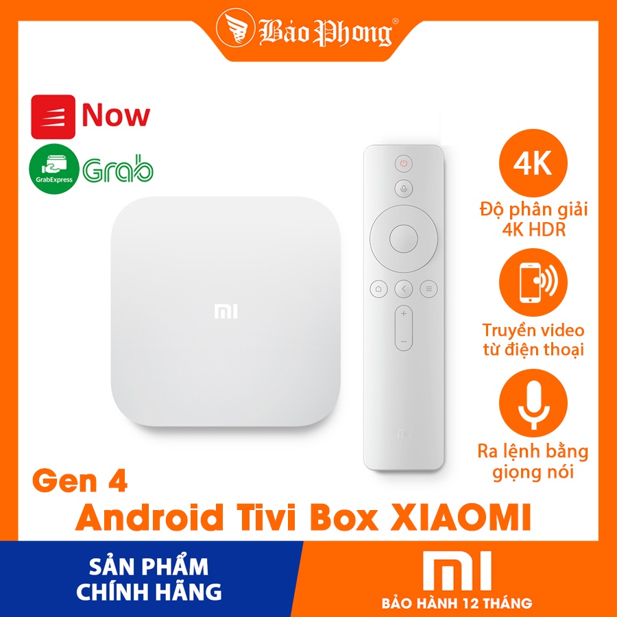 [Mã 159ELSALE hoàn 7% đơn 300K] Android Tivi Box XIAOMI Tv box gen 4 version