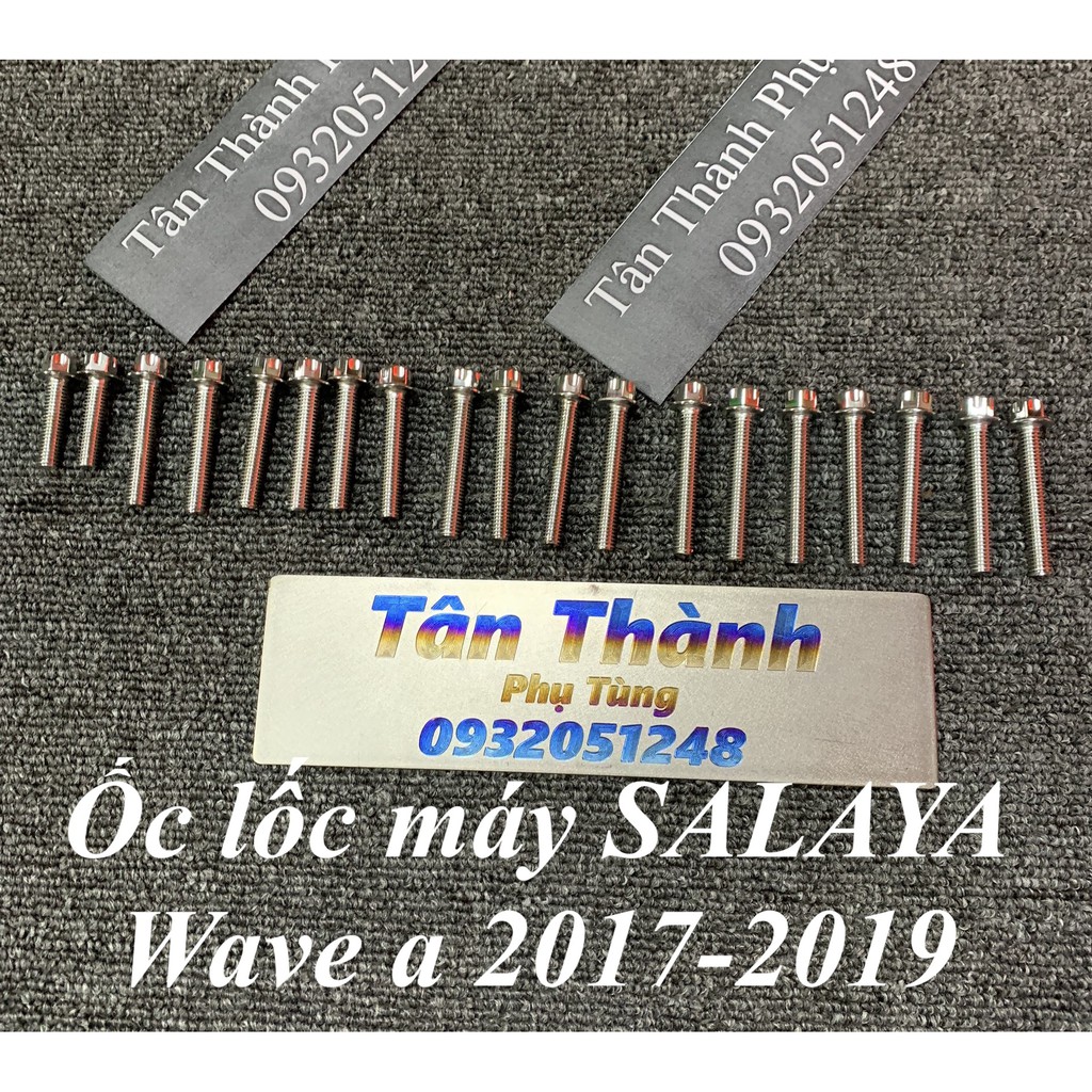 Bộ ốc lốc máy SALAYA Wave a 2017-2019 - 18con