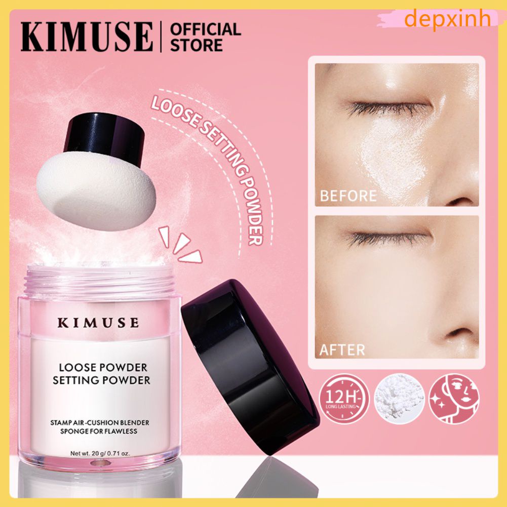 Còn Hàng Rời Bột Dưỡng Ẩm Kiểm Soát Dầu Phấn Trang Điểm Che Khuyết Điểm Nhẹ Thoáng Khí Chống Thấm Nước Không Tới Hạn Bột Cá Tuyết