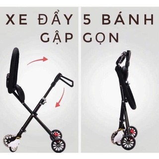 XE ĐẨY DU LỊCH 5 BÁNH GẤP GỌN
