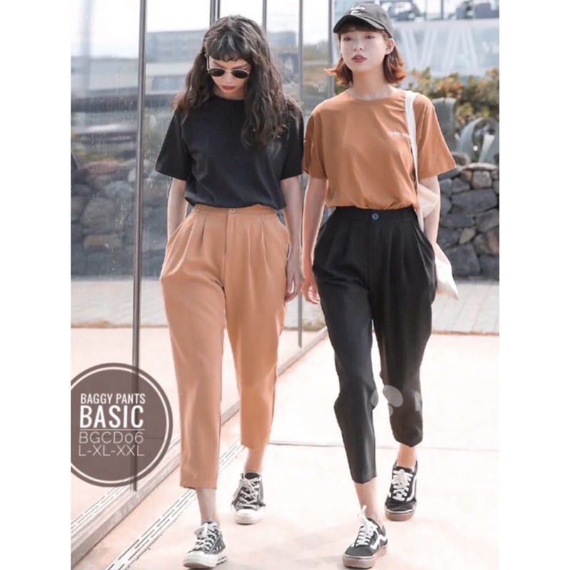 [OOTD BIGSIZE 60-90kg] Quần baggy vải lửng lưng chun