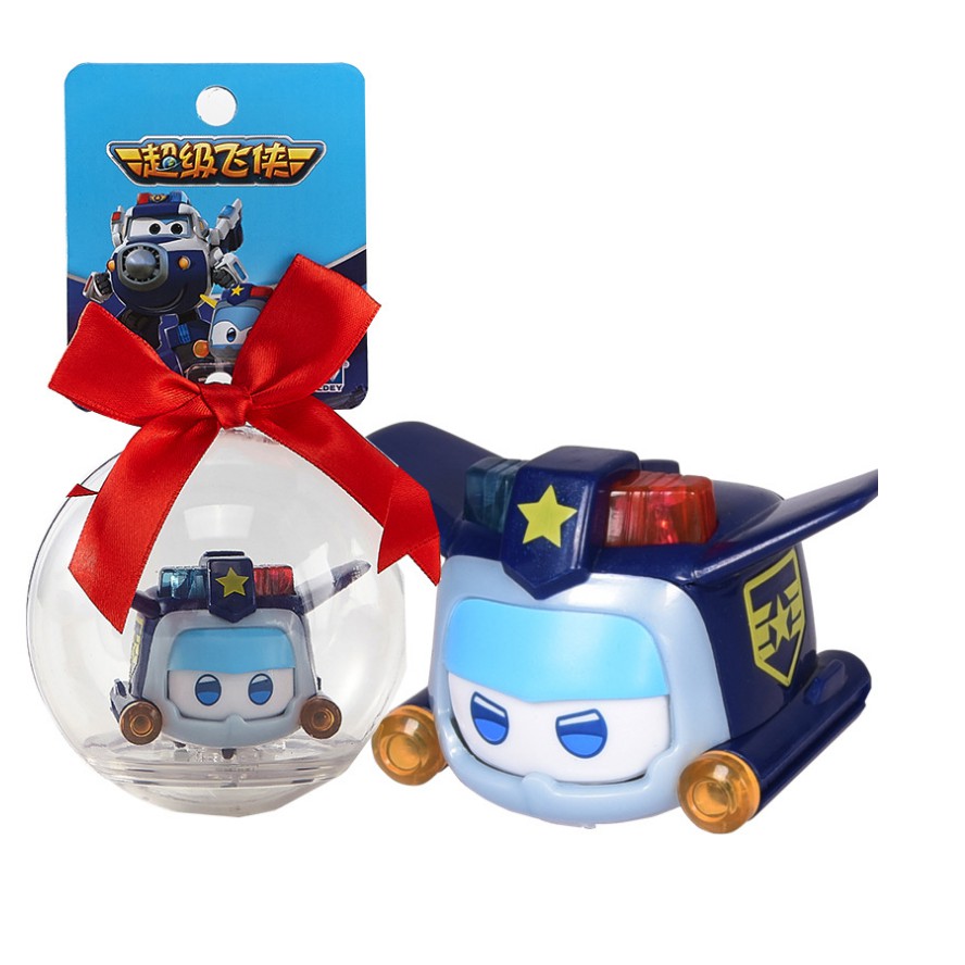 Mô hình thú cưng siêu cấp cảnh sát Paul đồ chơi trẻ em super wings có đèn sáng