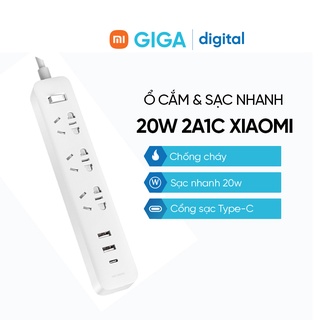 Ổ cắm tích hợp cổng sạc USB sạc nhanh 20w- Dây 1.8m