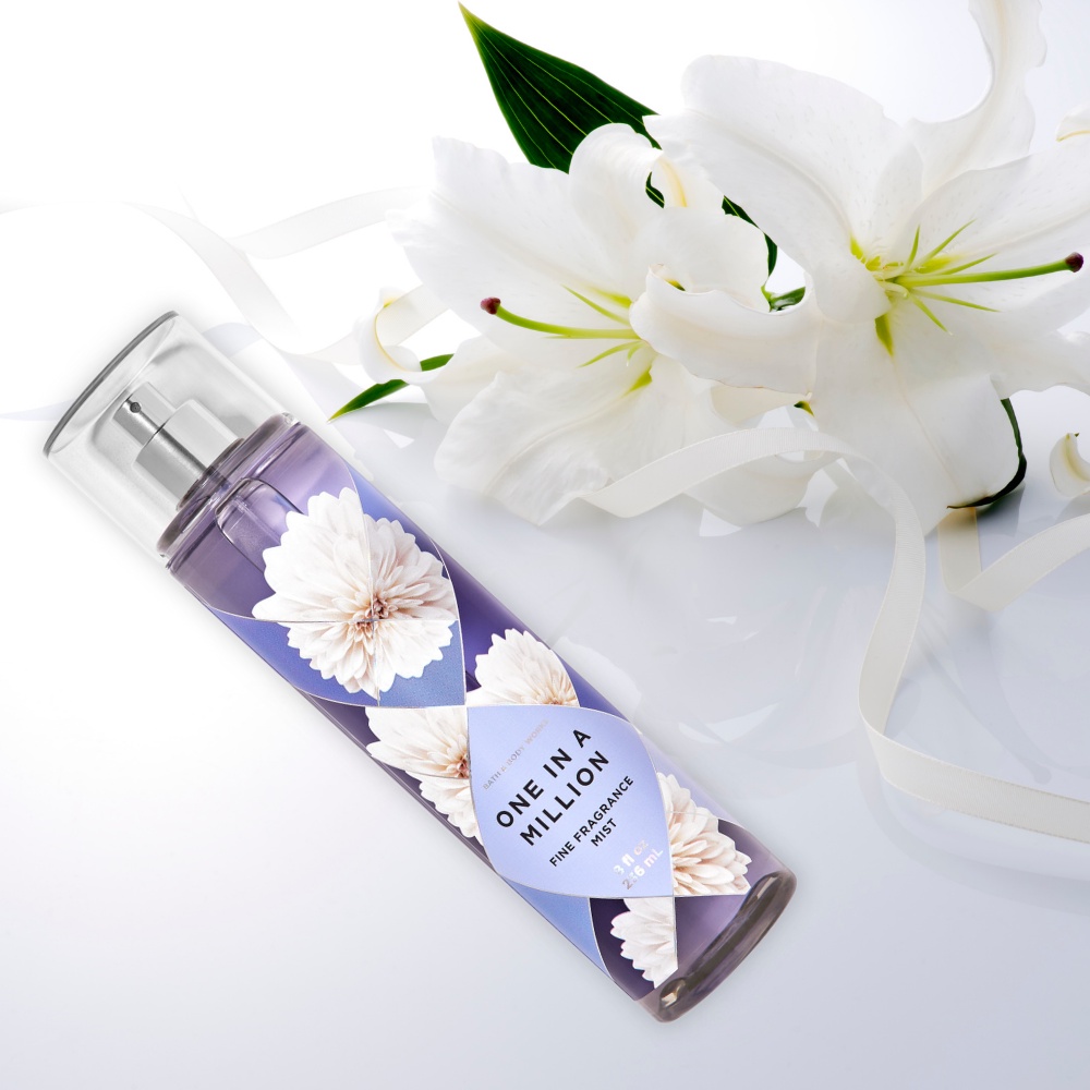 Xịt Thơm Toàn Thân Body Mist Bath & Body Works - ONE IN A MILLION - Hương Hoa Nhài Nồng Ấm Chai 236ml