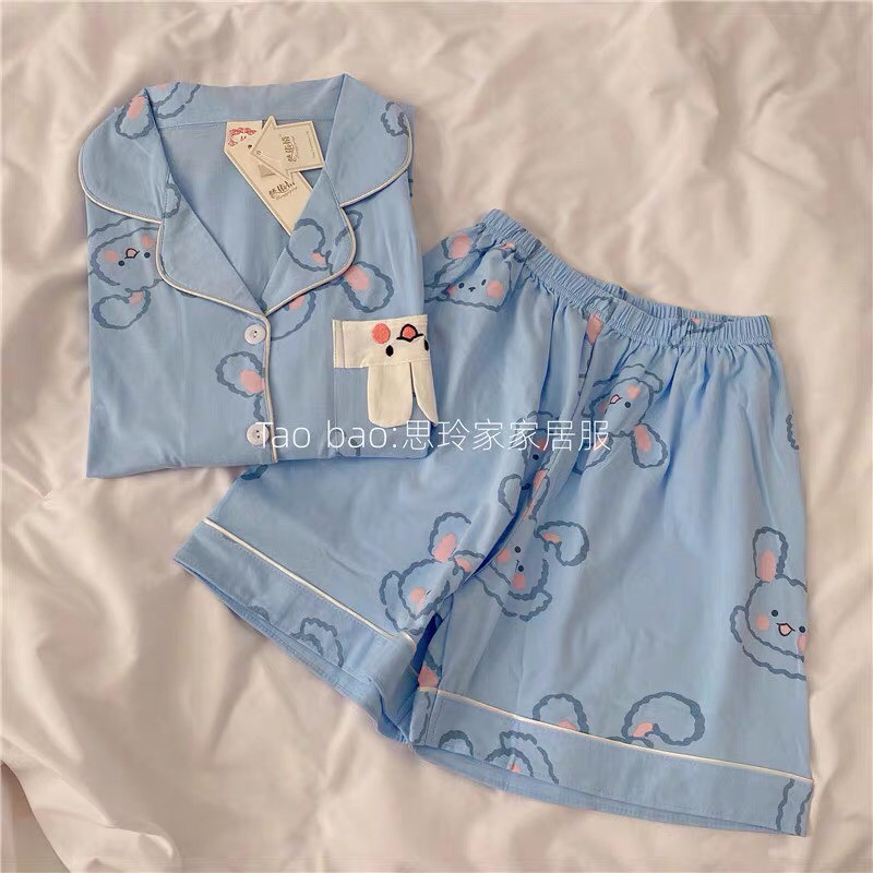 Bộ ngủ Pyjama hoạt hình form rộng mặc nhà mặc ngủ siêu xinh ♥ | BigBuy360 - bigbuy360.vn