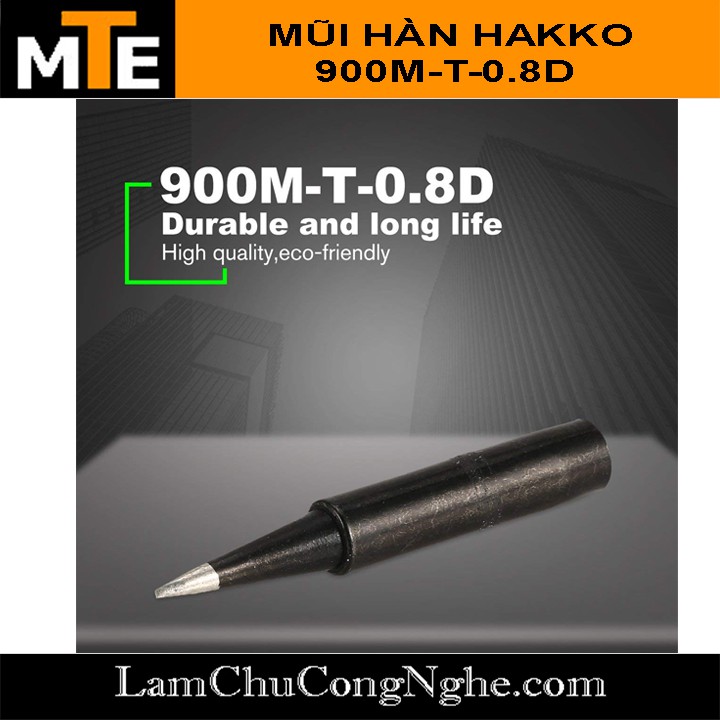 Mũi Hàn Hakko 900M-T-0.8D đen ( Loại tốt ) Mũi hàn thiếc tương thích với mỏ hàn 907, 936...