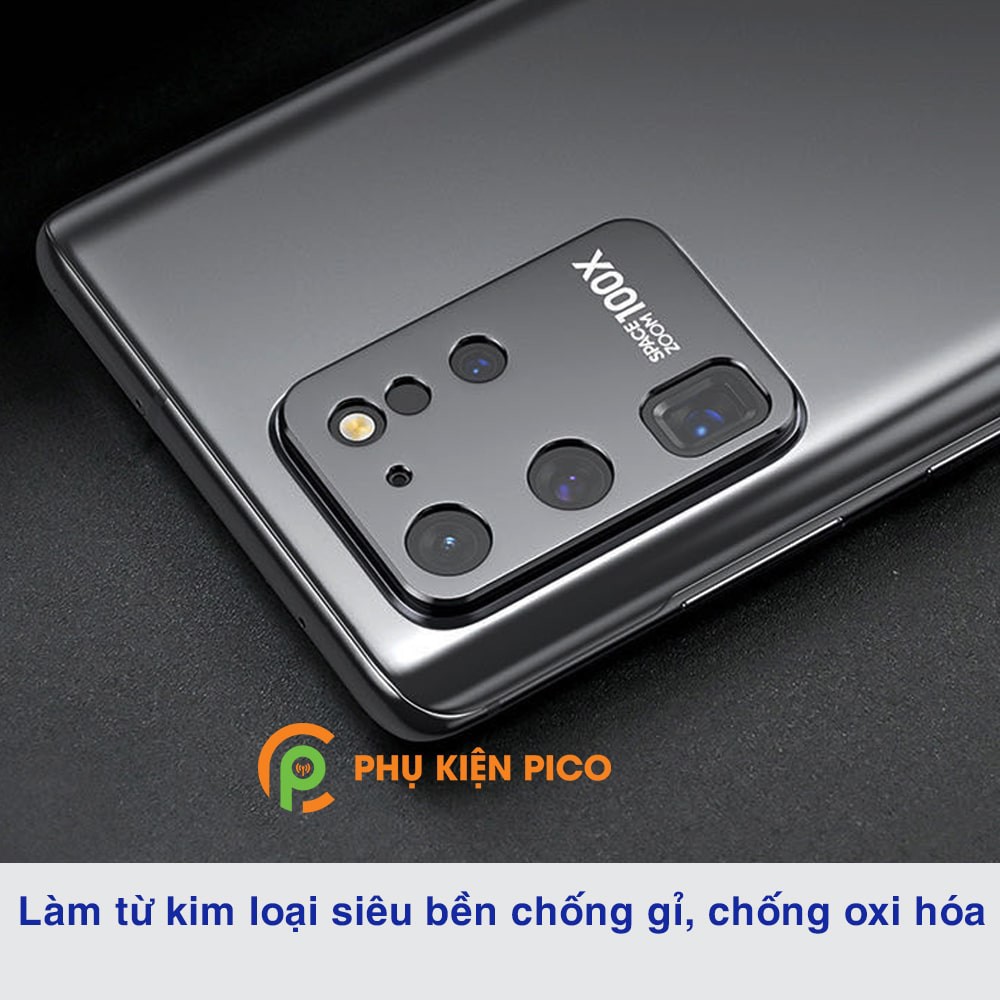Dán camera Samsung S20 Ultra khung kim loại bảo vệ an toàn camera sau - Ốp viền camera Samsung Galaxy S20 Ultra
