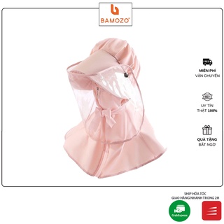 Mũ Nón Chắn Giọt Bắn Trong Suốt Chống Dịch, Chống Khói Bụi, Chống Nắng Thời Trang Cao Cấp Bamozo