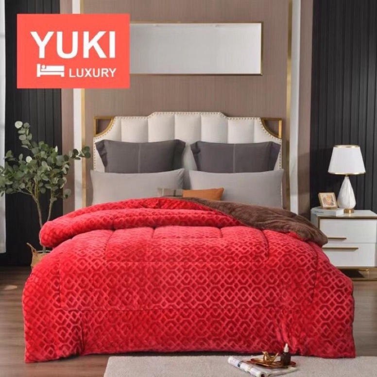( đẹp thật sư)CHĂN LÔNG CỪU YUKI VỀ HÀNG