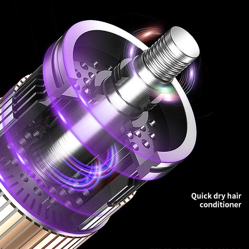 Hàng HOT Máy sấy tóc mini 3in1 thiết kế độc đáo sang trọng tạo kiểu chuyên nghiệp Không có lá Tiếng ồn thấp AC 220V【Texas053】