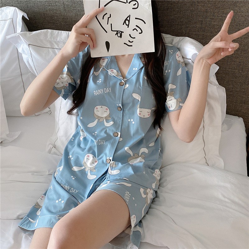 Bộ đùi Nữ, Bộ ngắn Pijama Cotton, Bộ Mặc Nhà Nữ Mùa Hè, Đồ Bộ CiCi, Đồ Ngủ Đẹp, Thời Trang Nữ