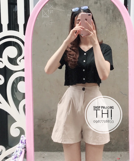 Áo croptop thun tăm ulzzang (hình shop tự chụp/sẵn) | BigBuy360 - bigbuy360.vn