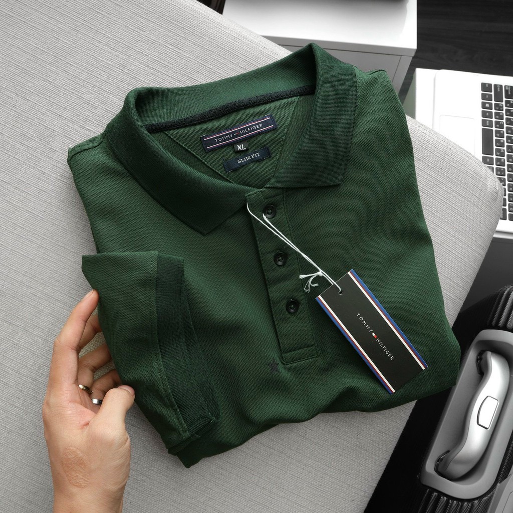 Áo Polo Nam Cổ Bẻ Vải Cotton Cao Cấp Họa Tiết Ngôi Sao, Áo Nam Có Cổ 5 Màu Basic Hàng Xuất Khẩu Form Đẹp Thoáng Mát | BigBuy360 - bigbuy360.vn