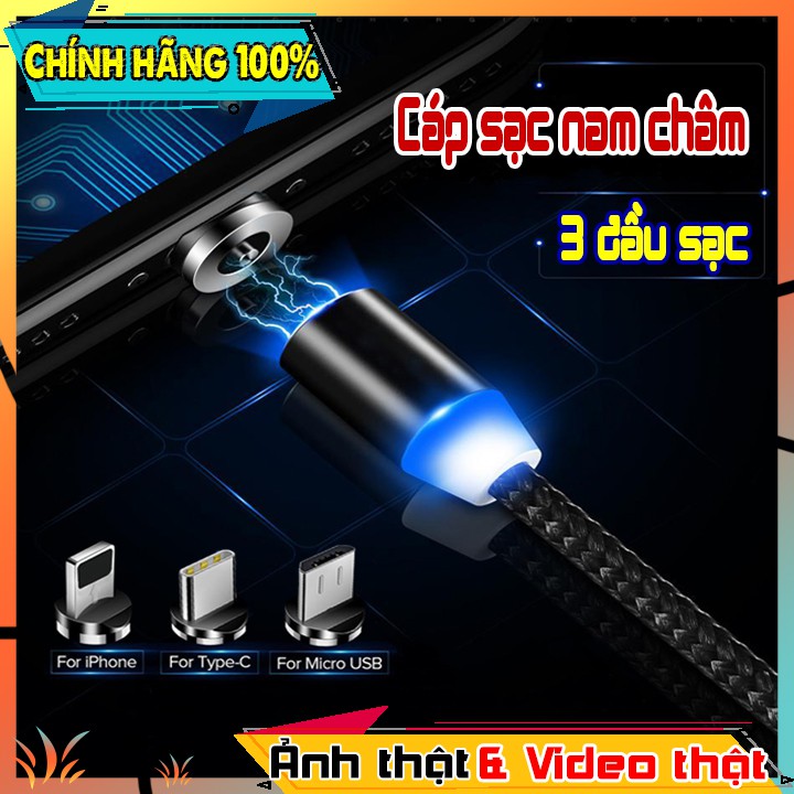 COMBO KẸP ĐIỆN THOẠI ĐẦU GIƯỜNG + CÁP SẠC NAM CHÂM 3 ĐẦU | ẢNH VÀ VIDEO THẬT SHOP TỰ QUAY | Phụ kiện giá đỡ điện thoại | BigBuy360 - bigbuy360.vn