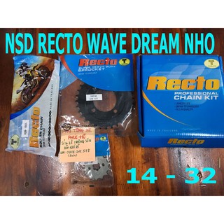 Nhông Sên Dĩa Recto Xe Wave Nhỏ Dream Đủ Size