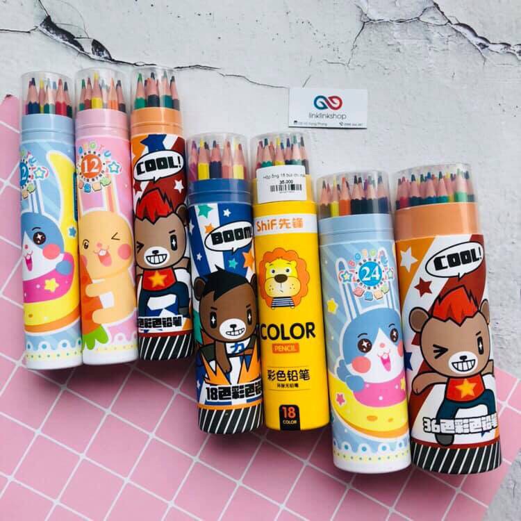 Bút chì màu 12 màu,18 màu,24 màu