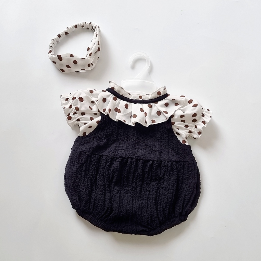 Bodysuit 2 dây xinh cho bé gái