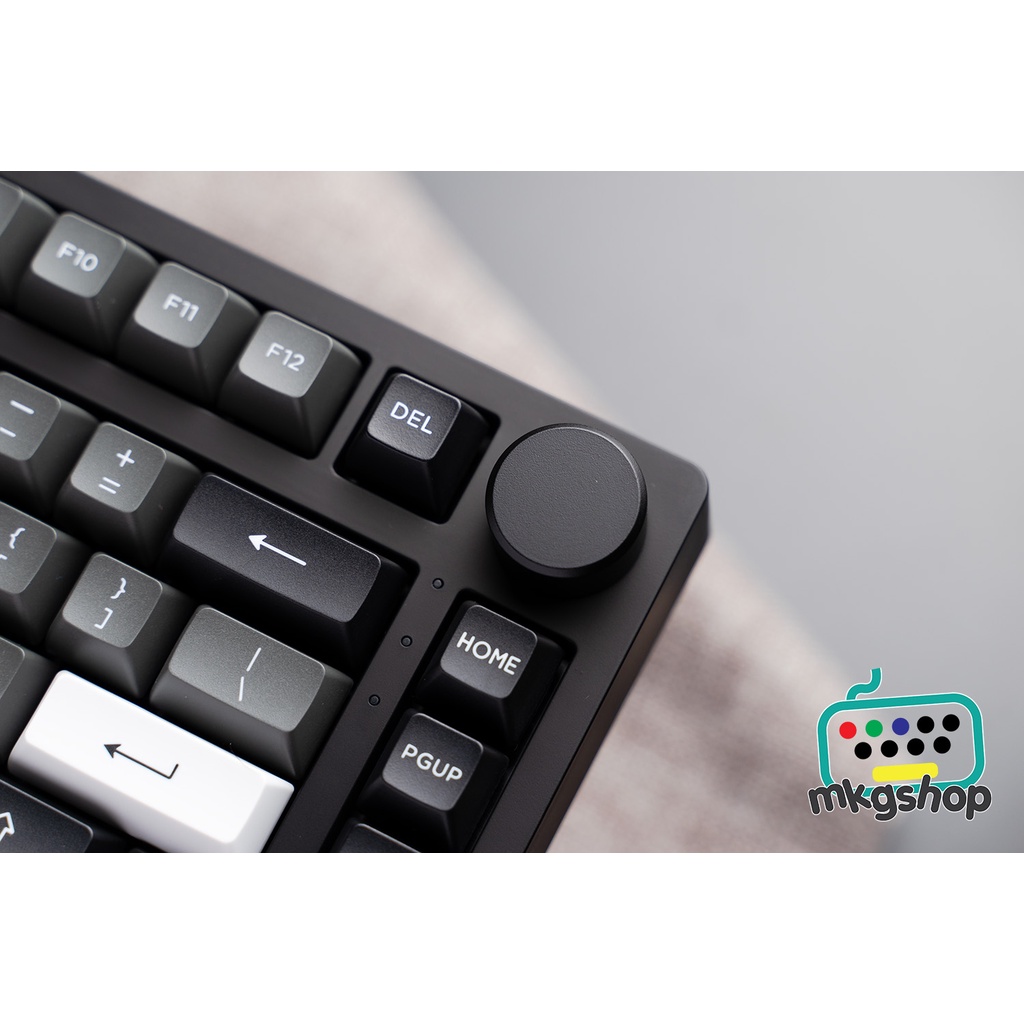 Bàn phím cơ AKKO PC75B Plus Blue on White 3 kết nối, hot swap, led nền RGB, núm xoay âm lượng