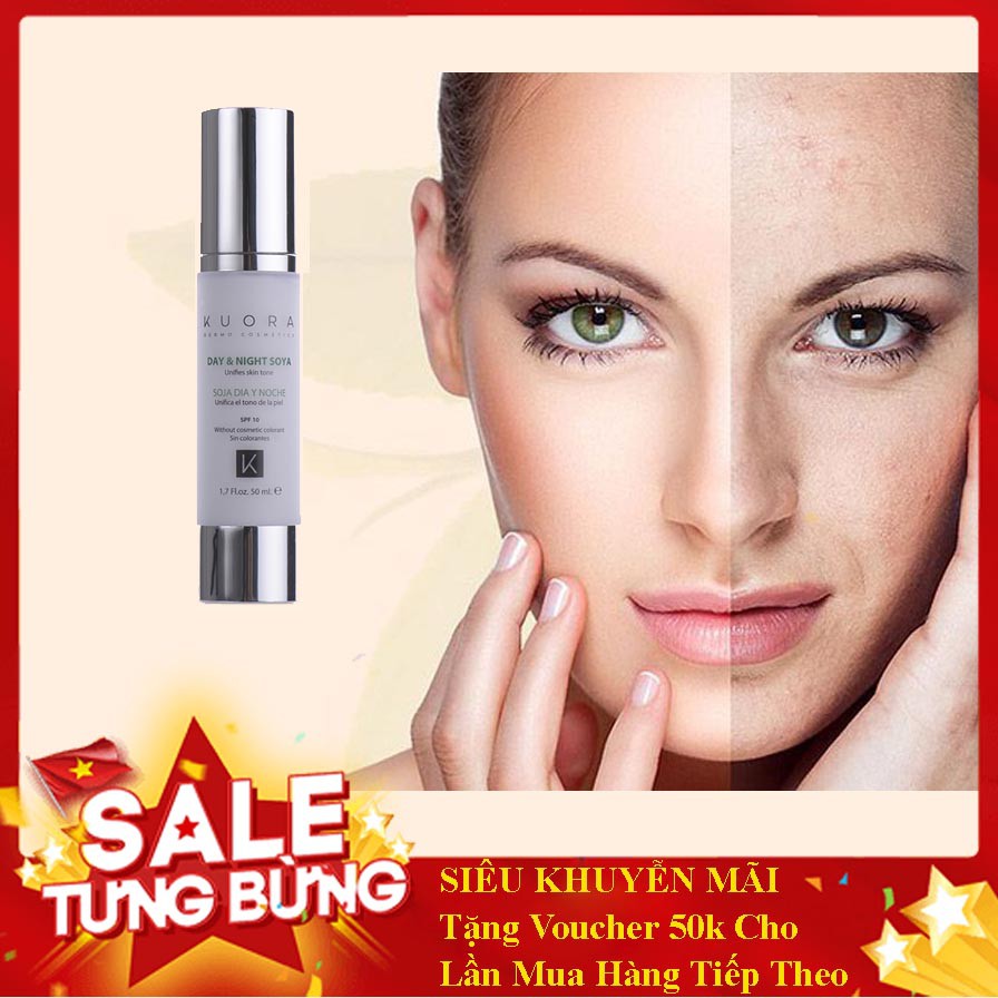 Phục Hồi và Làm Săn Chắc Làn Da Bị Chảy Xệ,Lão Hóa, Thương Tổn - Dược Mỹ Phẩm Cao Cấp Châu Âu - KUORA Day & Night Soya | BigBuy360 - bigbuy360.vn
