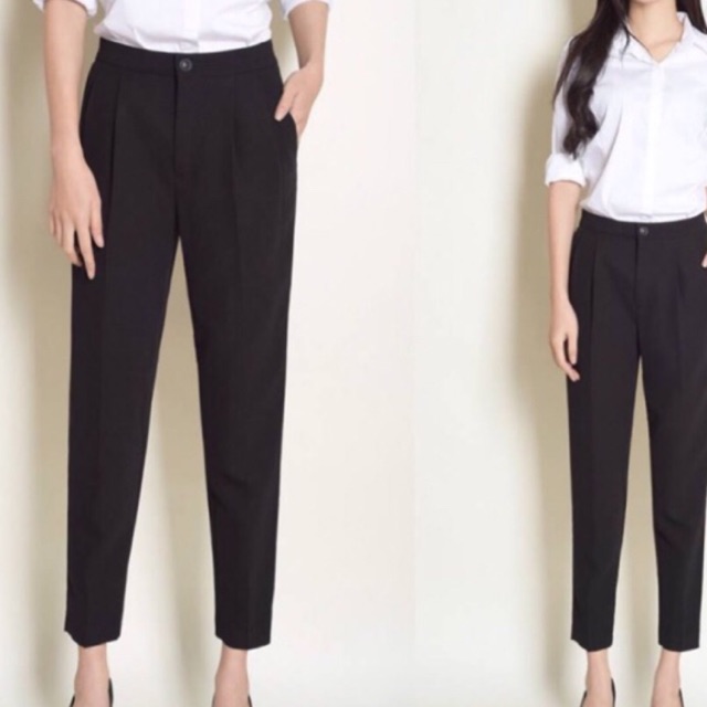Quần baggy nữ | Quần công sở nữ ống rộng dáng đứng loại 1 | BigBuy360 - bigbuy360.vn