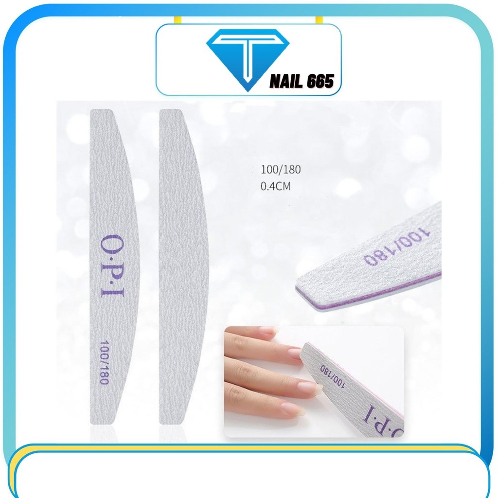 Dũa móng tay ,Dũa móng , OPI bản to độ mịn 100/180