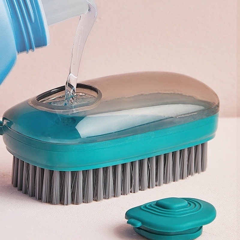 1 Bàn Chải Thủy Lực Lông Mềm Tự Động Không Đục Lỗ Sáng Tạo Đa Năng Cho Giày Quần Áo