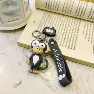 Móc khóa Khỉ và Voi đáng yêu
