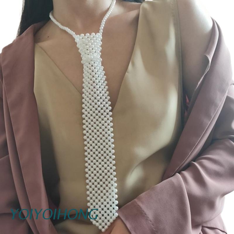 Vòng Cổ Đính Hạt Ngọc Trai Giả Thời Trang Dành Cho Nữ