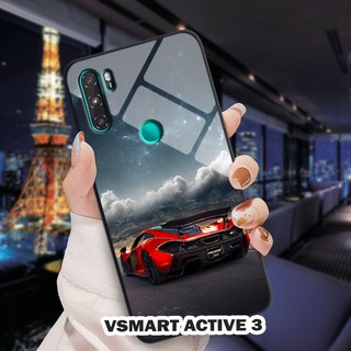 Ốp lưng VSMART ACTIVE 3 in 3D kính cường lực hình siêu xe