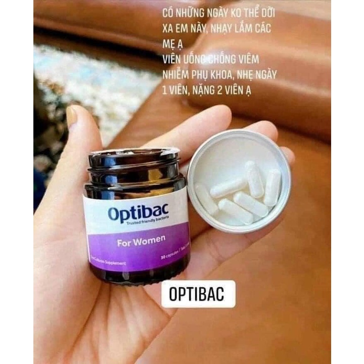 Mẫu mới Men vi sinh Optibac tím  chuẩn nội địa UK