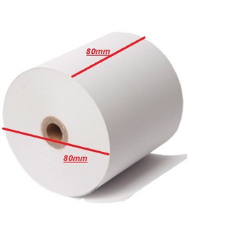 Combo 10 cuộn giấy in bill,loại khổ 80 Ø 80