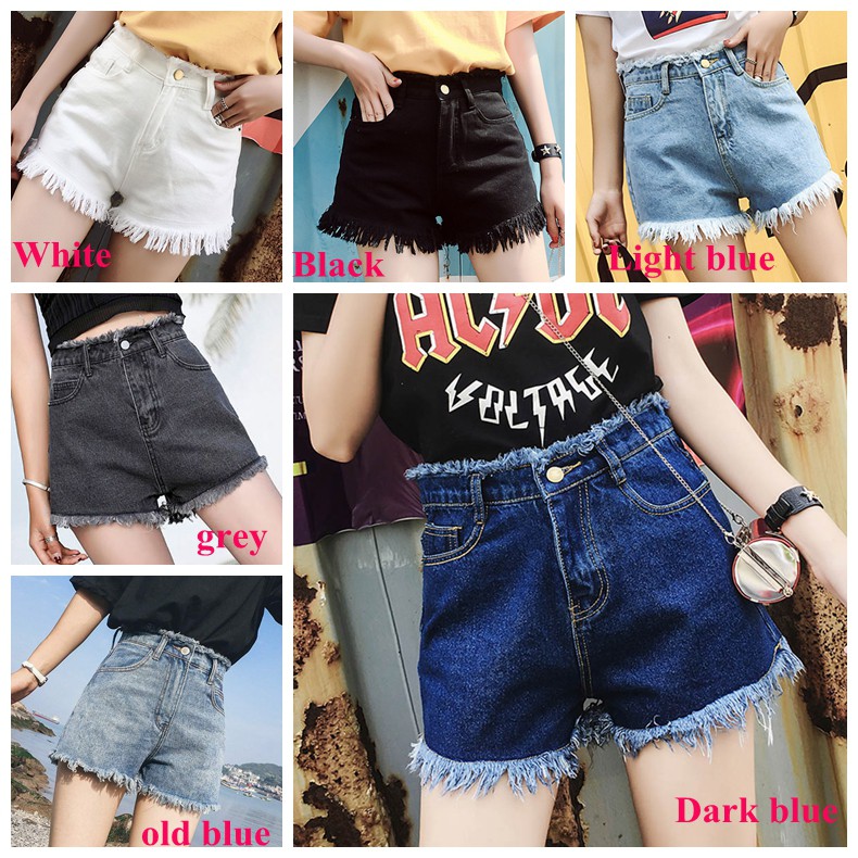 FREESHIP ĐƠN 99K_ Quần sọt Jeans lưng cao phong cách Hàn Quốc | BigBuy360 - bigbuy360.vn