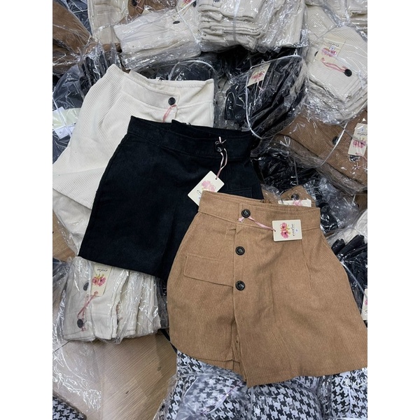 QUẦN SOOC GIẢ CHÂN VÁY NHUNG TĂM CẠP CAO VẠT CHÉO GIÁ RẺ | BigBuy360 - bigbuy360.vn