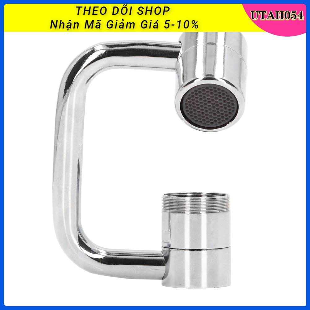 [Hàng Sẵn] Bộ mở rộng vòi Đồng thép không gỉ ABS 1080 Độ 22mm Đường kính bên trong chuyển đổi có thể xoay【Utah054】