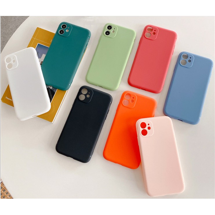 Ốp lưng dẻo màu cạnh vuông iPhone XR/11PRO/7G/11Promax/11/Xsmax/7plus/8plus