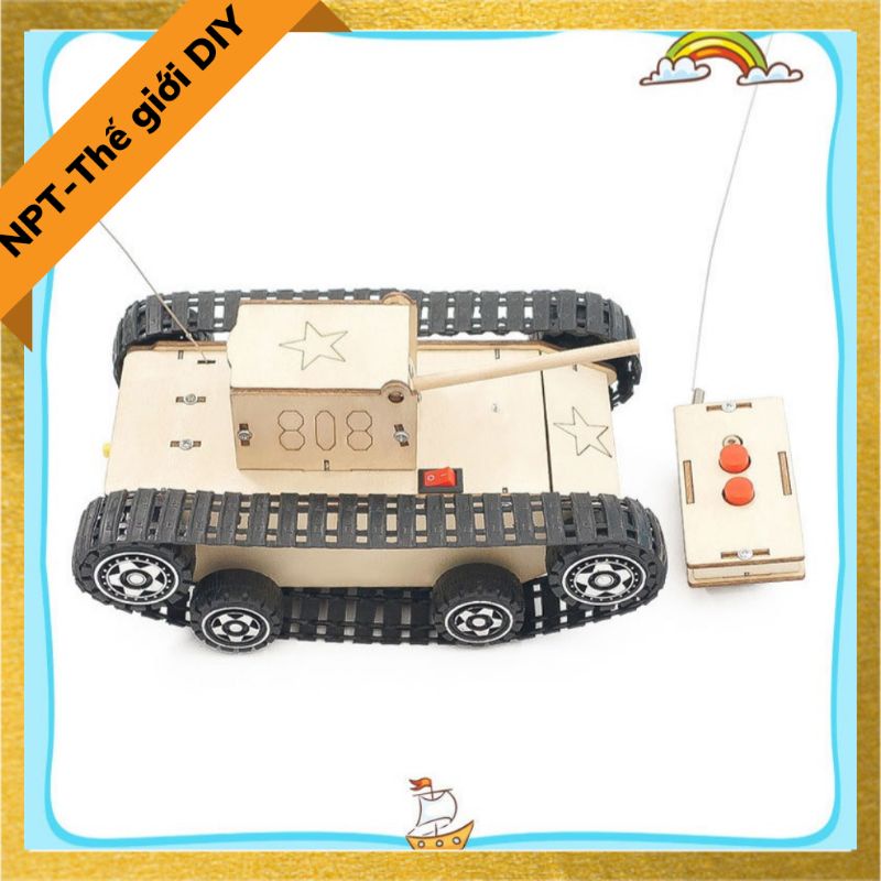 Xe tăng điều khiển từ xa - Mô hình đồ chơi lắp ráp 3D