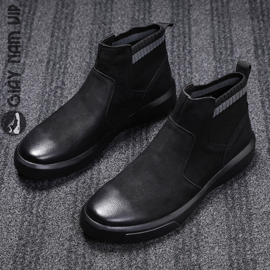 Giày Bốt Da Bò Nam - FREESHIP - Giày Thời Trang Nam Chelsea Boot Độc Đáo Thanh Lịch GNK101 | BigBuy360 - bigbuy360.vn